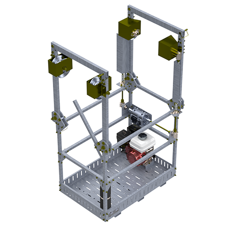 LineWise Gas-Powered Horizontal Double Bundle Line Cart